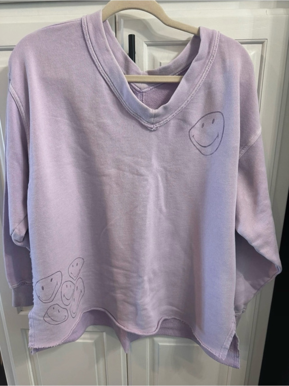 Aerie Smiley V Neck Wonder Swestshit